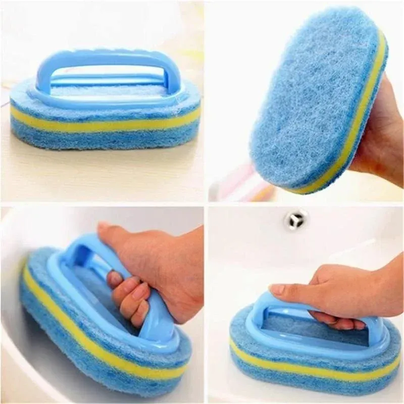 Brosse de nettoyage en éponge, mise en situation