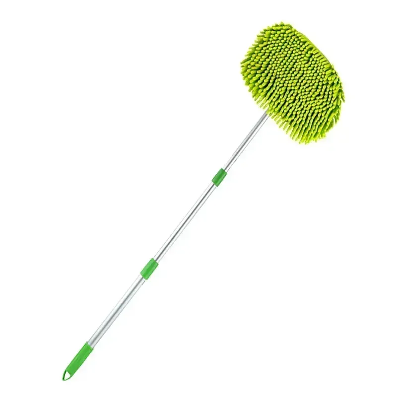 Brosse télescopique à long manche pour lavage de voiture, vadrouille super absorbante réglable et outil de nettoyage de vitres 7