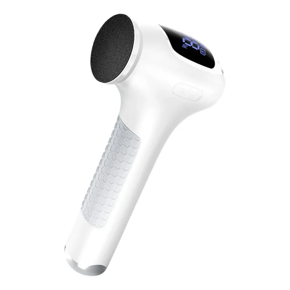 Râpe électrique pour callosités des pieds à vitesse variable, couple élevé de 8 N·cm, tête coudée et papier abrasif remplaçable 7