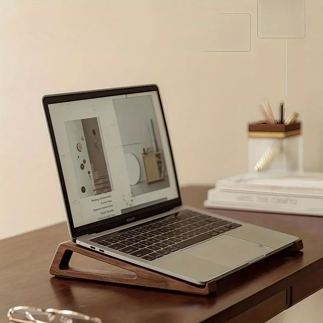 Support en bois pour ordinateur portable, vue finale