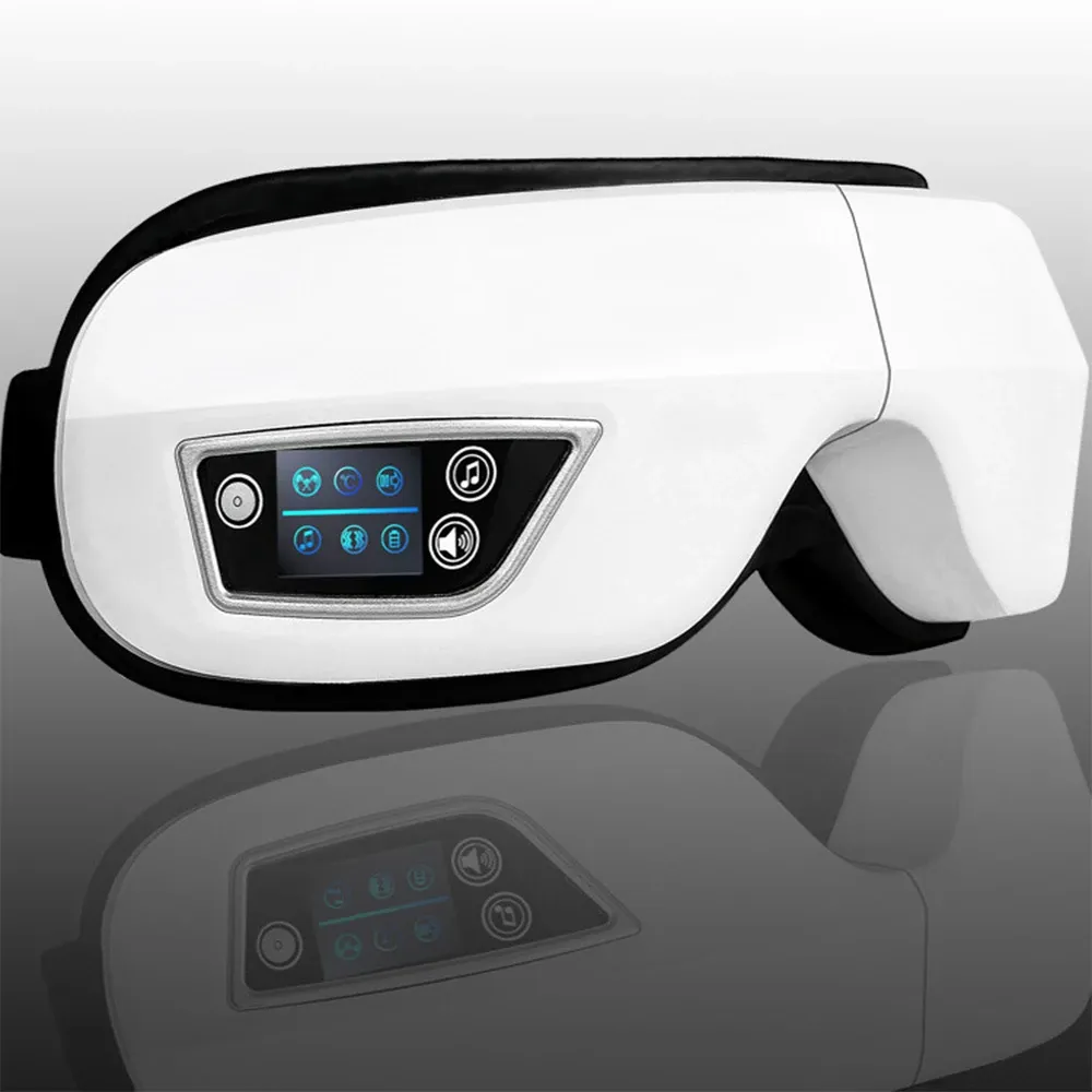Masseur oculaire intelligent à vibrations 6D, compresse à air, instrument de soins des yeux, Bluetooth, musique, masque de sommeil, relaxation oculaire, anti-fatigue - Image 1