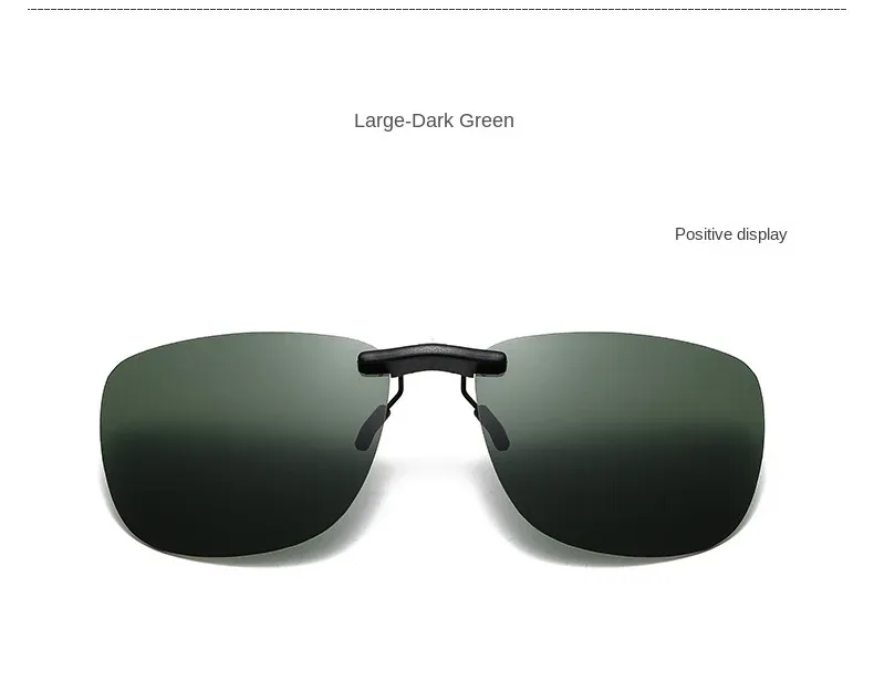 Lunettes à pince, vue de profil