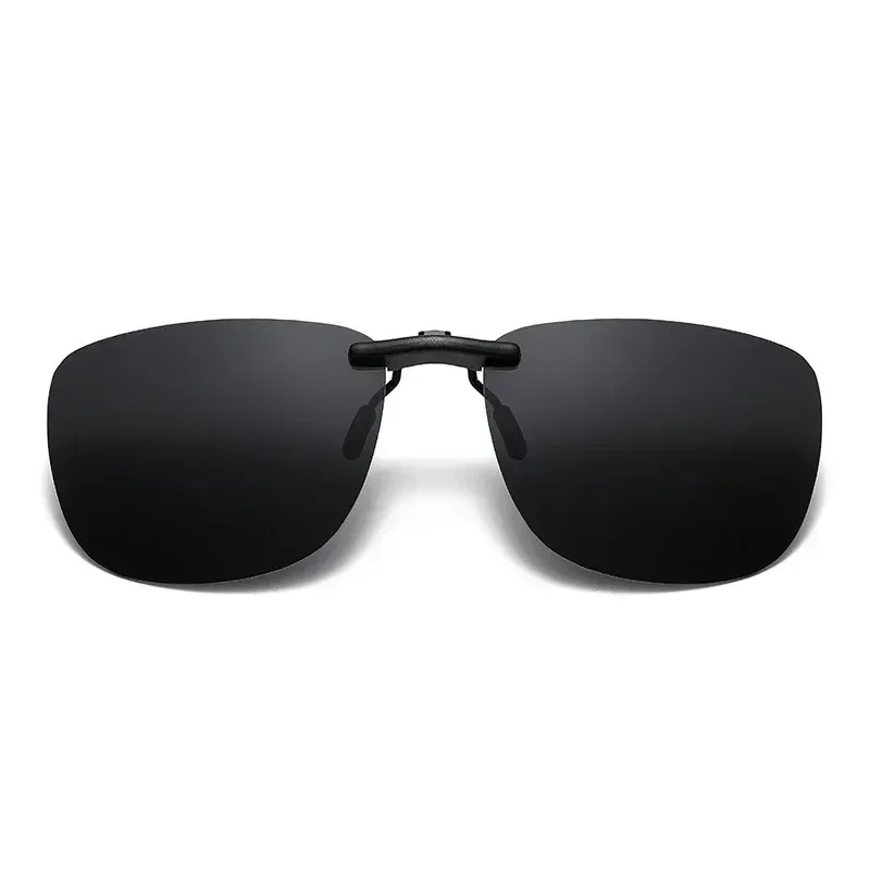 Lunettes de vision nocturne polarisées avec clips, protection UV400 et anti-éblouissement pour hommes et femmes, modèle carré vintage 7
