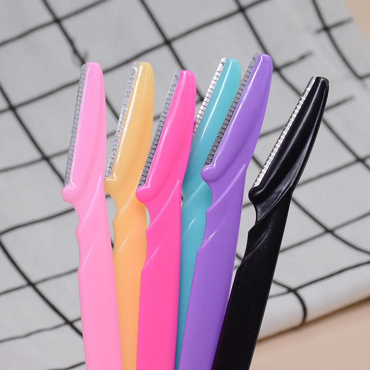 Lot de 12 rasoirs portables pour sourcils et visage, épilation sécurisée 2
