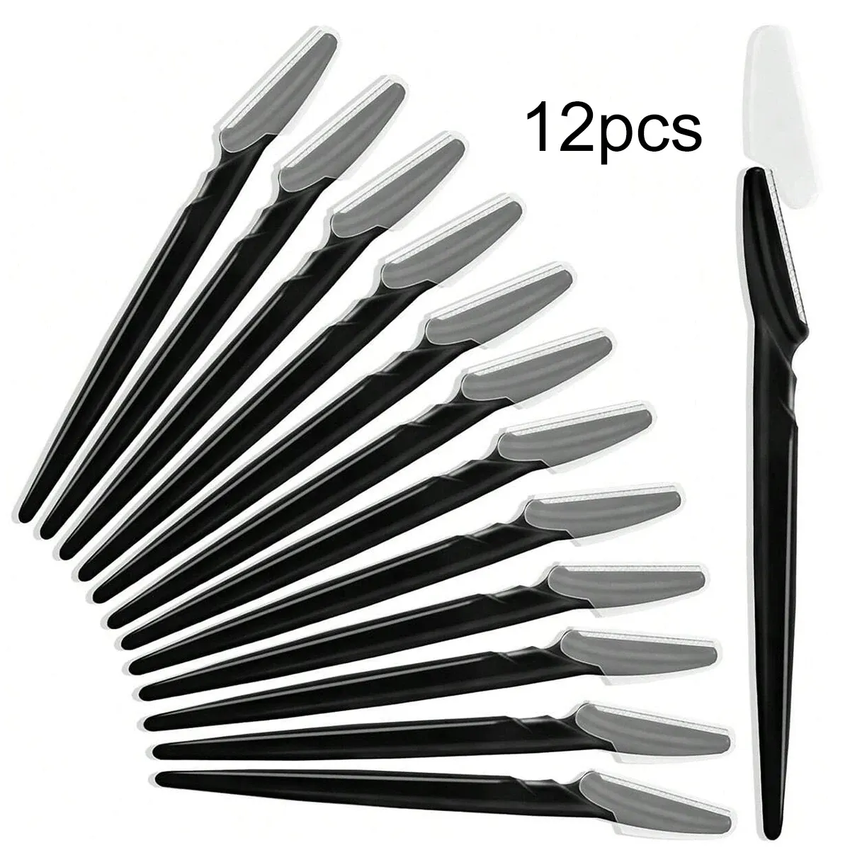 Lot de 12 rasoirs portables pour sourcils et visage, épilation sécurisée 9