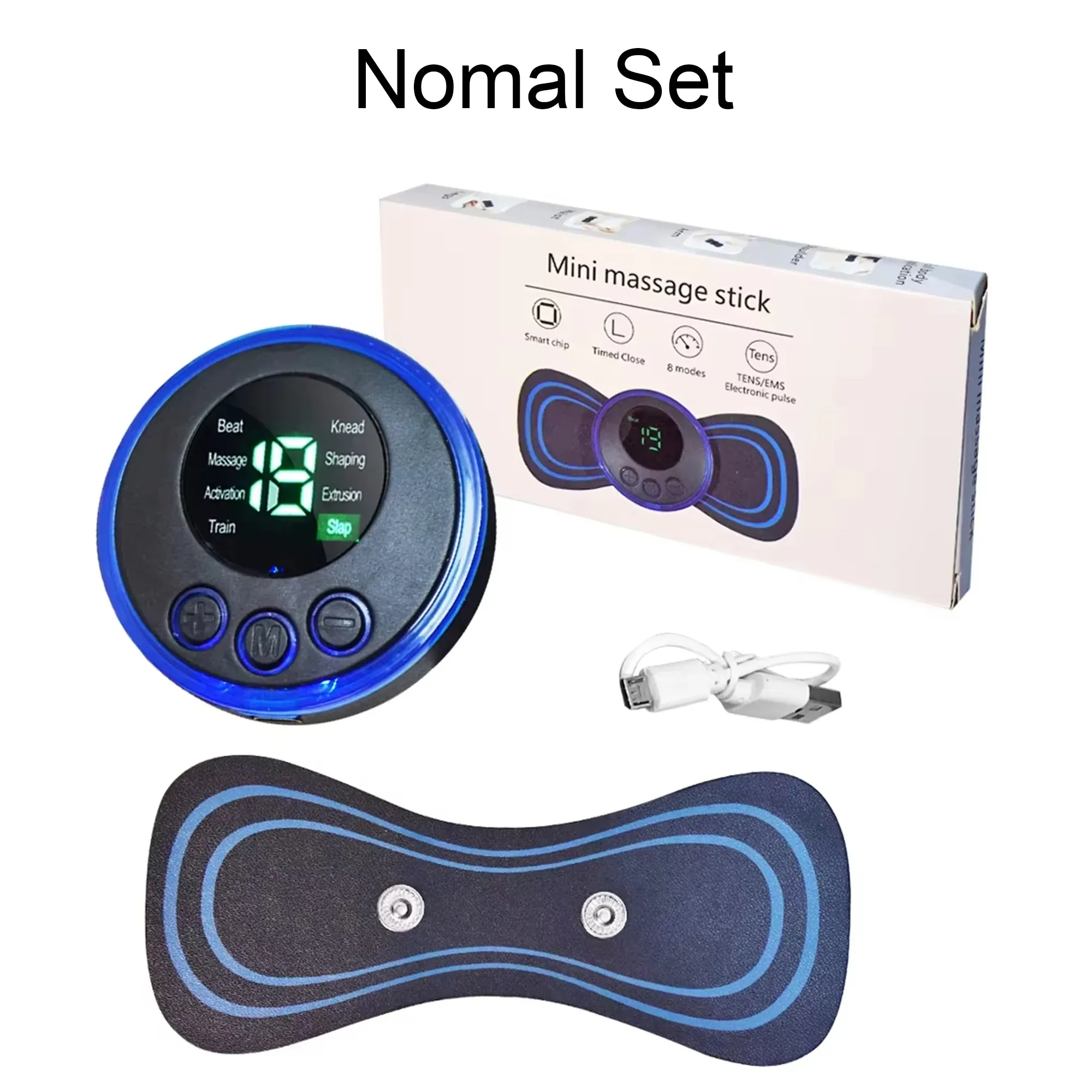 Mini masseur cervical électrique intelligent et portable pour le dos et les épaules, avec coussin et télécommande 8