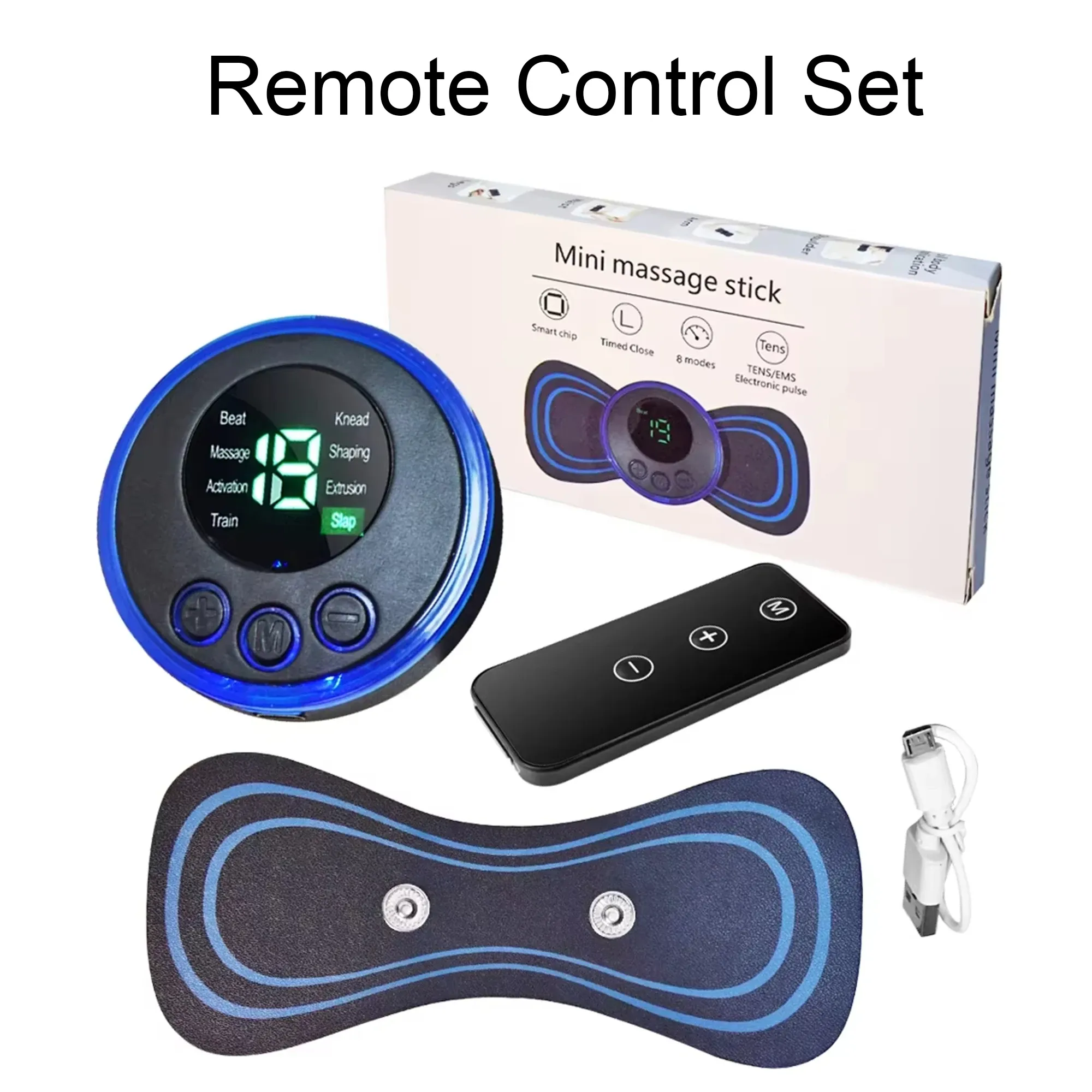 Mini masseur cervical électrique intelligent et portable pour le dos et les épaules, avec coussin et télécommande 7