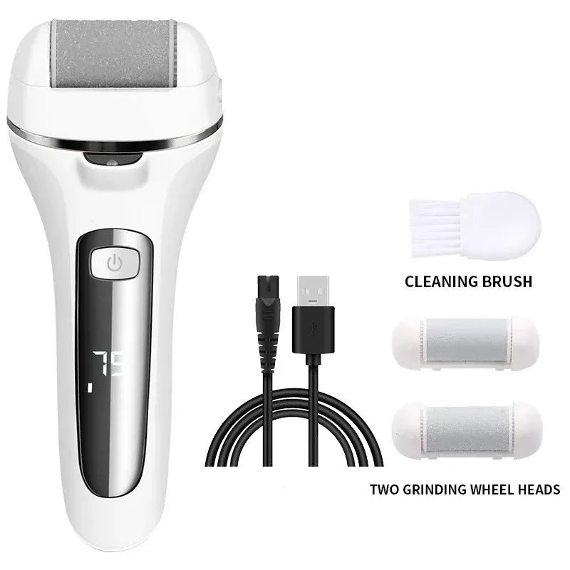 Lime électrique rechargeable pour callosités et talons, machine de pédicure professionnelle, 3 têtes 9