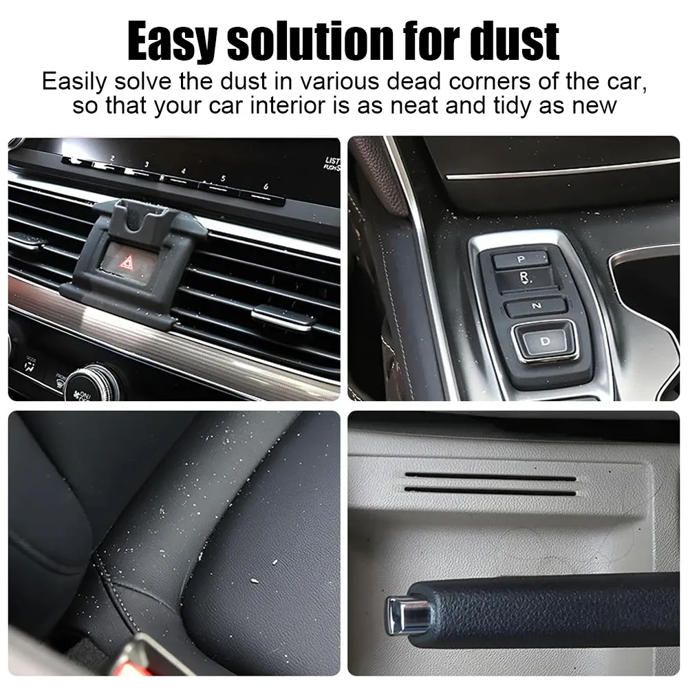 Ensemble de 3 brosses de nettoyage pour jantes, grilles de climatisation et détails intérieurs de voiture 2
