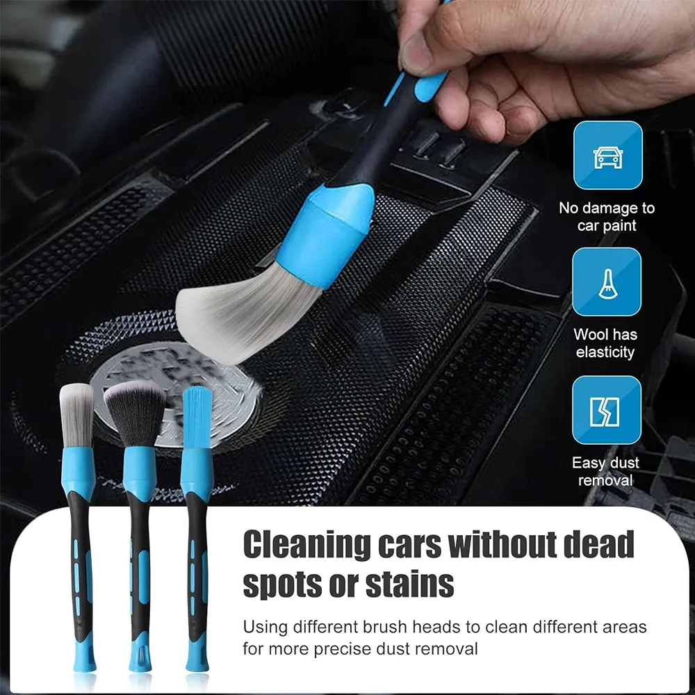 Kit de brosses de nettoyage pour voiture