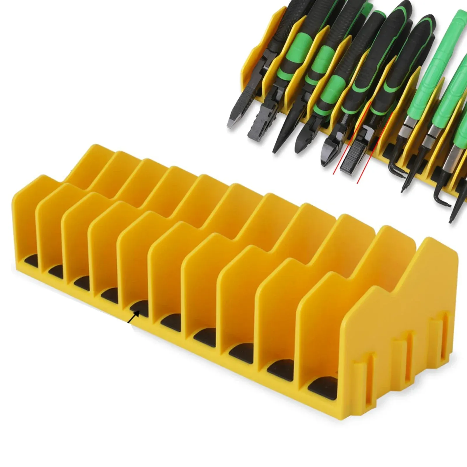 Support de rangement pour pinces, capacité de dix pinces, pour tiroir de boîte à outils - Image 1