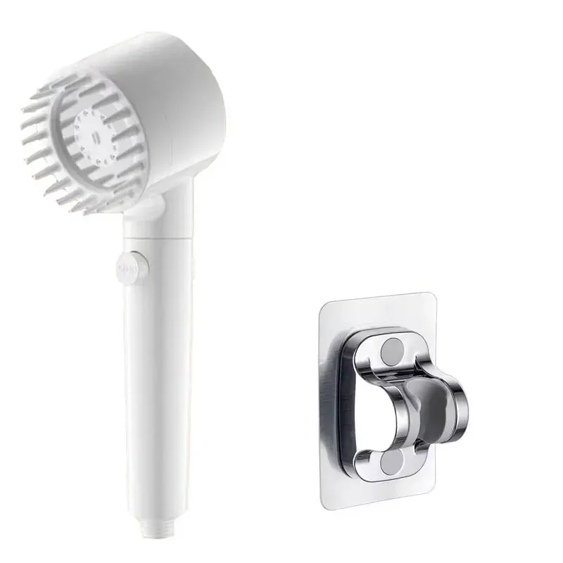 Pommeau de douche portable à trois réglages avec filtre et fonction massage du cuir chevelu 22