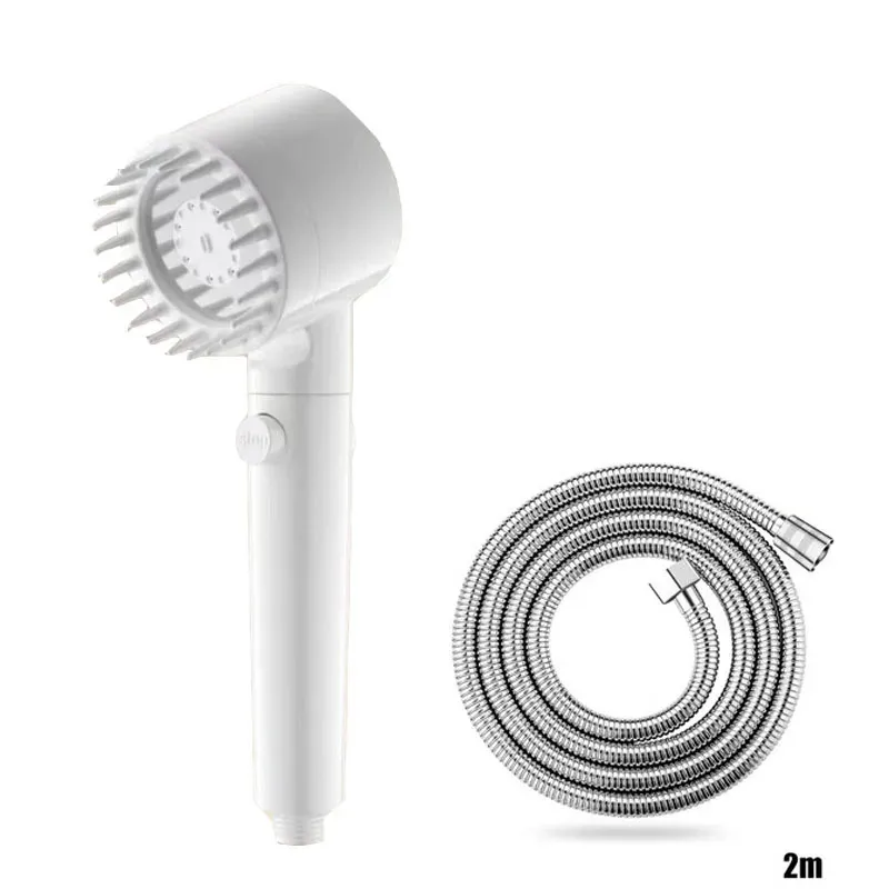 Pommeau de douche portable à trois réglages avec filtre et fonction massage du cuir chevelu 7