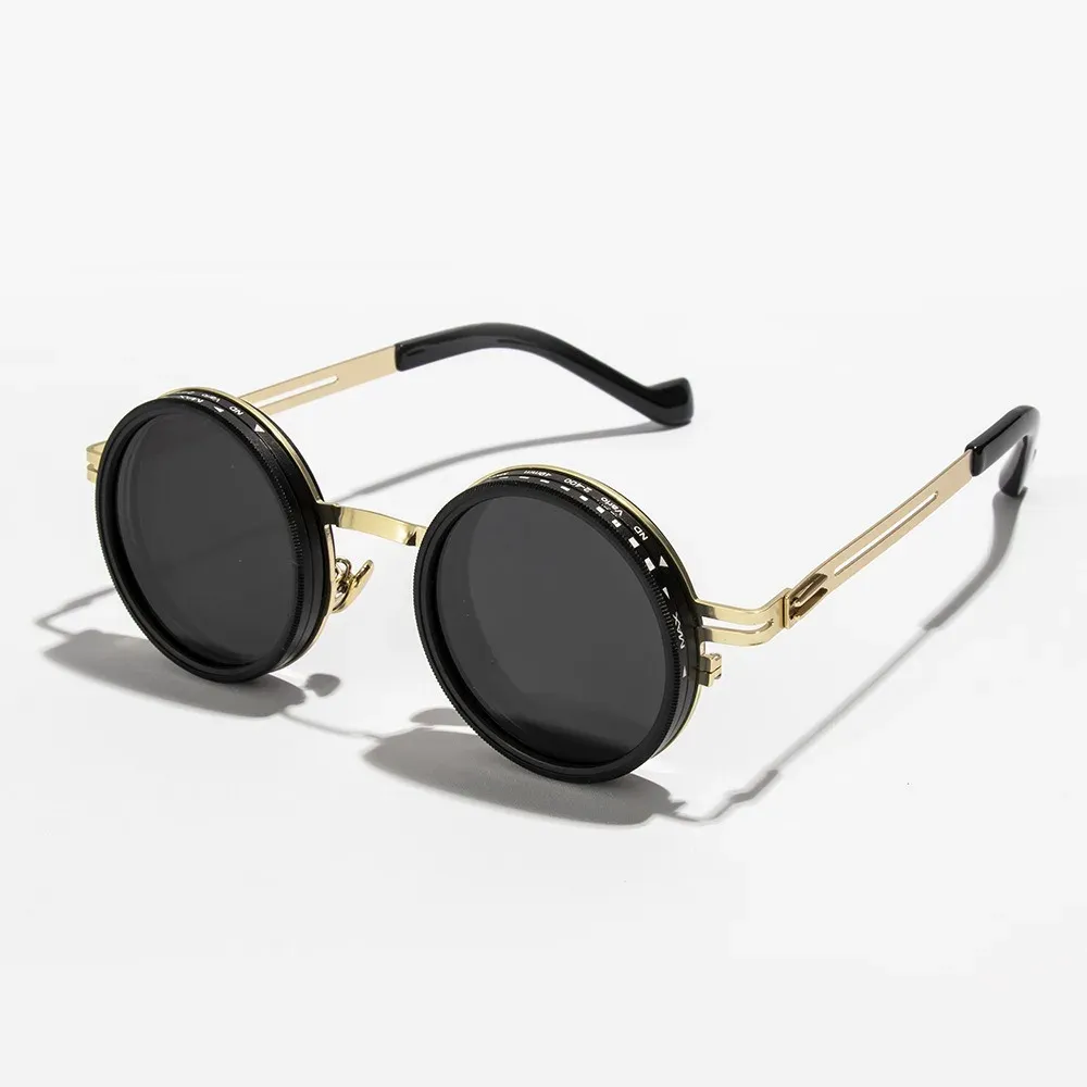 Lunettes de soleil polarisées ND2-400 à gradation réglable avec filtre ND et protection UV400, étui en verre inclus, 9 niveaux, idéales pour la pêche en plein air 8