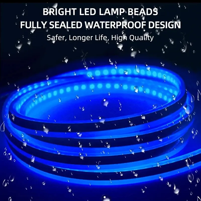 Bande LED de feux de jour pour capot de voiture à activation par balayage, éclairage décoratif 12 V, 150 cm 4