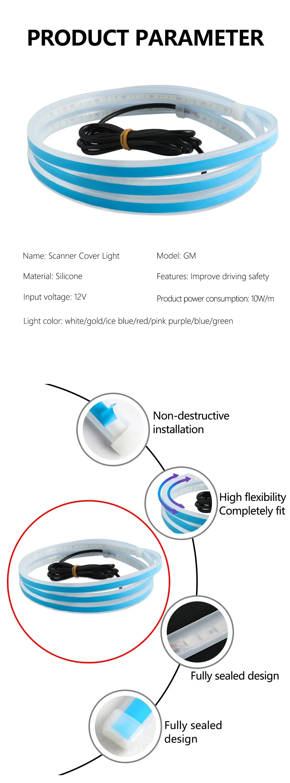 Bande lumineuse LED en situation