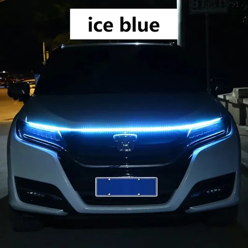 Bande LED de feux de jour pour capot de voiture à activation par balayage, éclairage décoratif 12 V, 150 cm 7