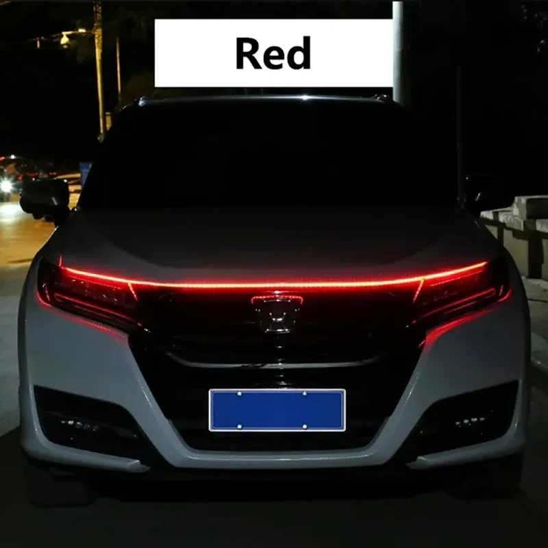 Bande LED de feux de jour pour capot de voiture à activation par balayage, éclairage décoratif 12 V, 150 cm 9