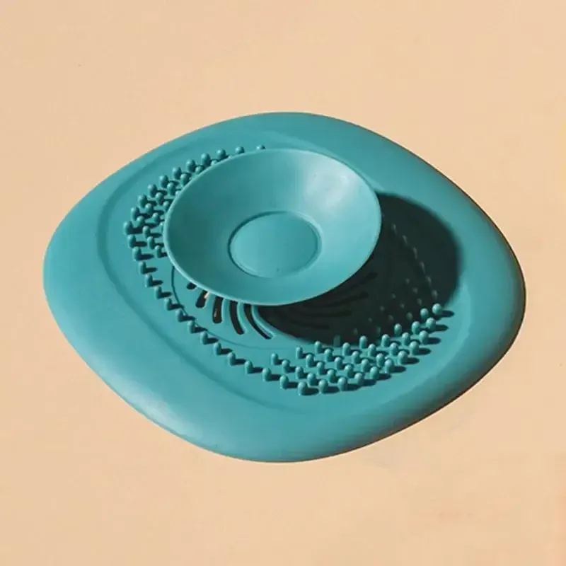 Bouchon d'évier en silicone avec crépine anti-cheveux pour cuisine et douche 9