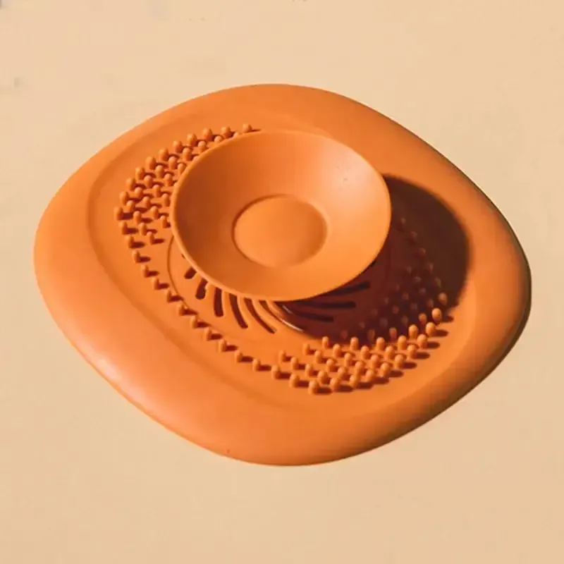 Bouchon d'évier en silicone avec crépine anti-cheveux pour cuisine et douche 7