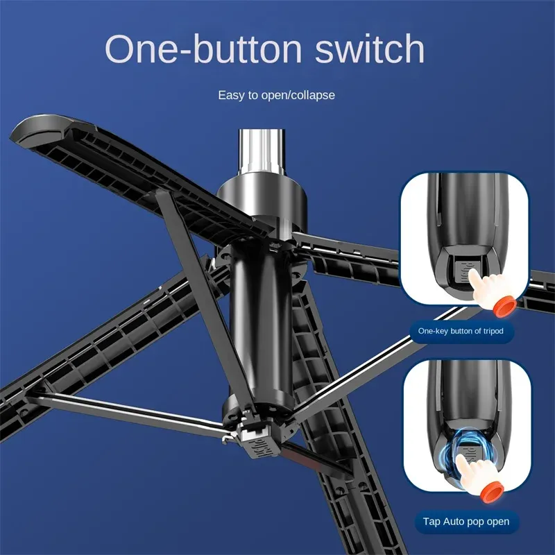 Trépied pour smartphone et appareil photo avec télécommande Bluetooth, perche selfie sans fil et support de téléphone 5