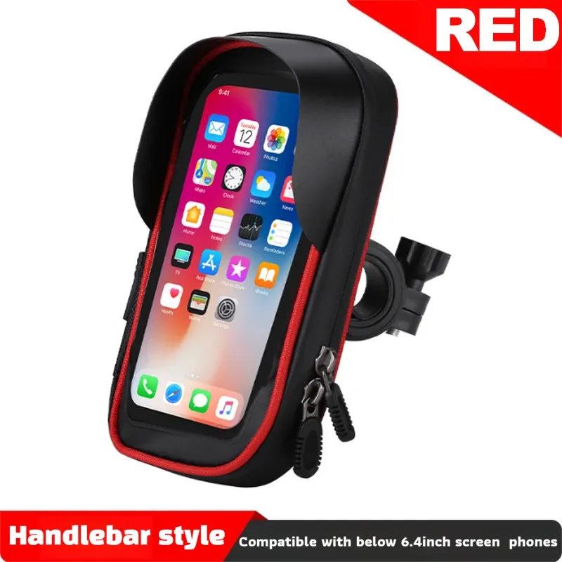 Support de téléphone étanche à rotation 360° pour vélo et moto, fixation universelle sur cadre avant, compatible avec tous les smartphones 7