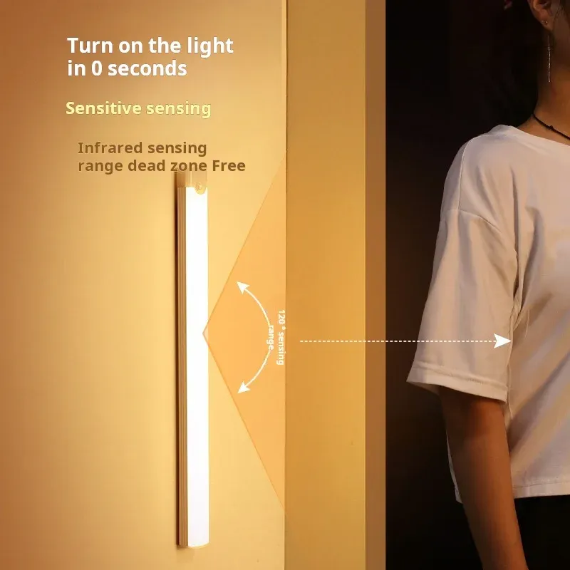 Lampe d'armoire LED rechargeable sans fil avec détecteur de mouvement 2