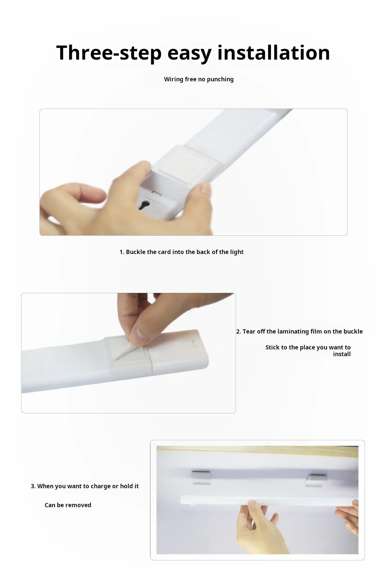 Lampe LED dans un dressing