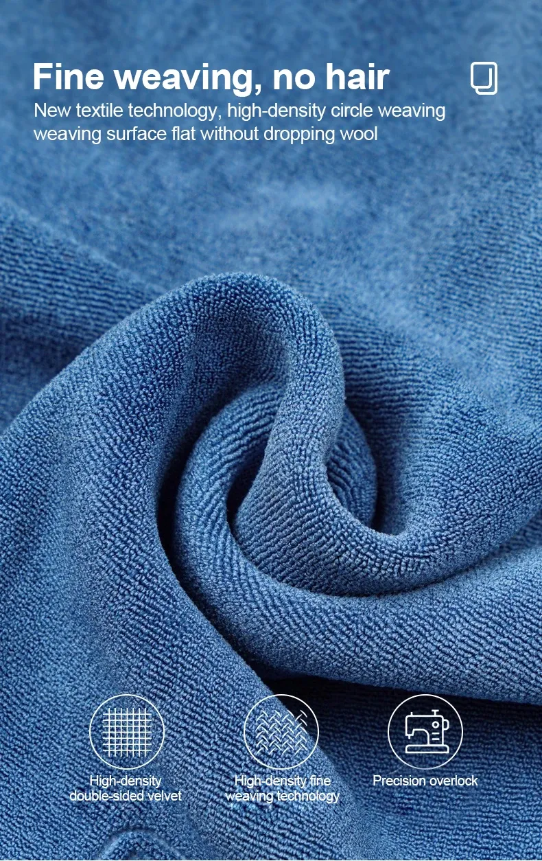 Serviette de séchage en microfibre pour carrosserie, vue d'ensemble
