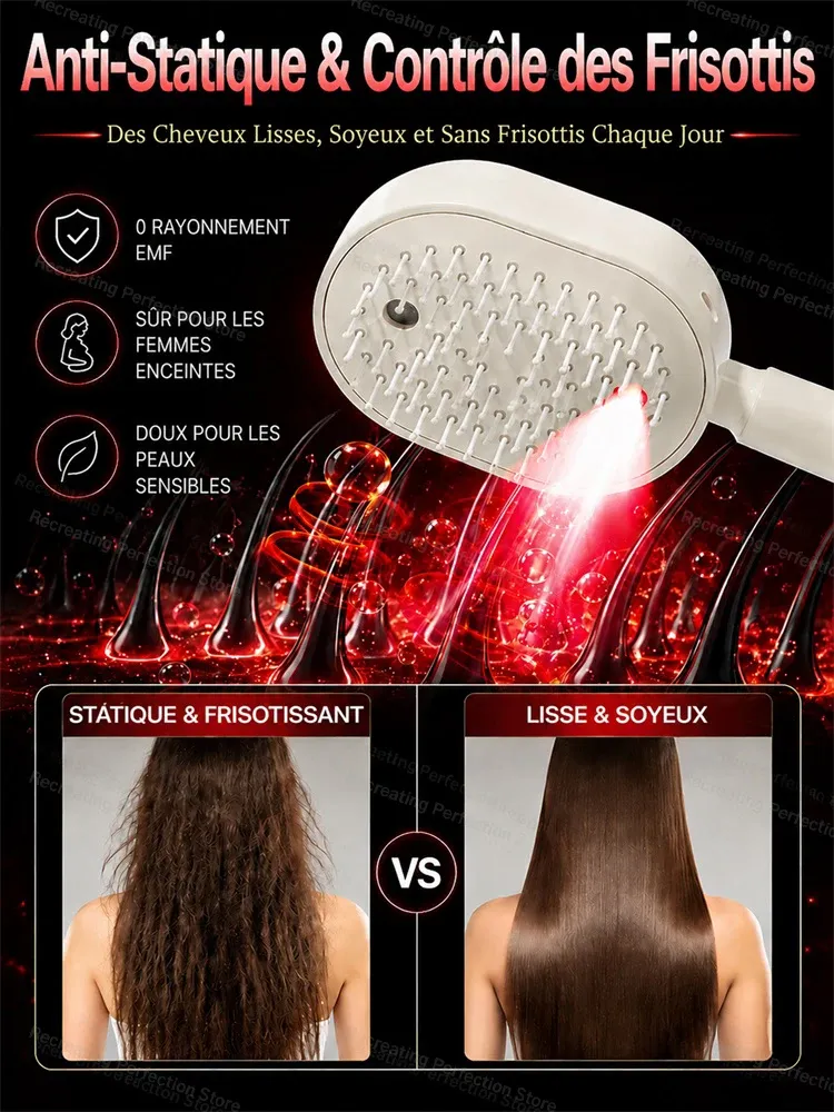 Détail des dents rétractables de la brosse