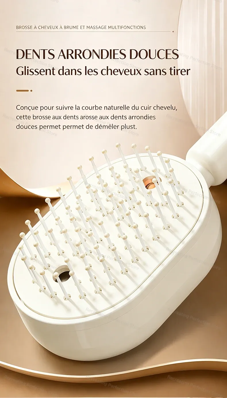 Brosse démêlante et spray coiffant