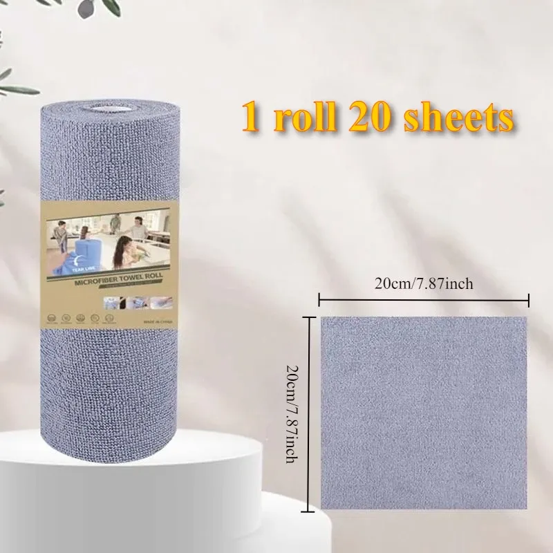 Rouleau de chiffons de nettoyage en microfibre