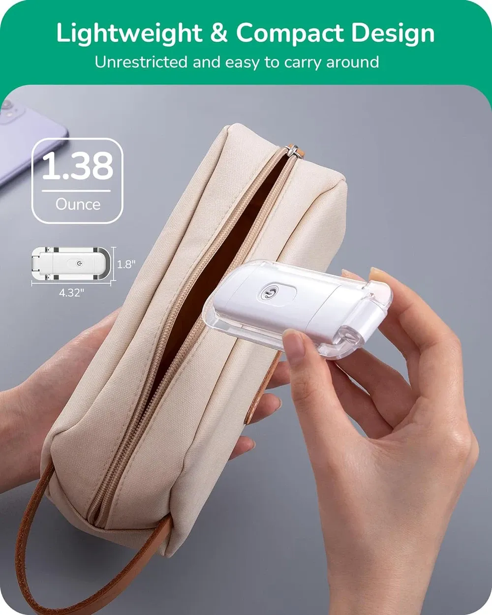Lampe de lecture LED, lumière ambrée