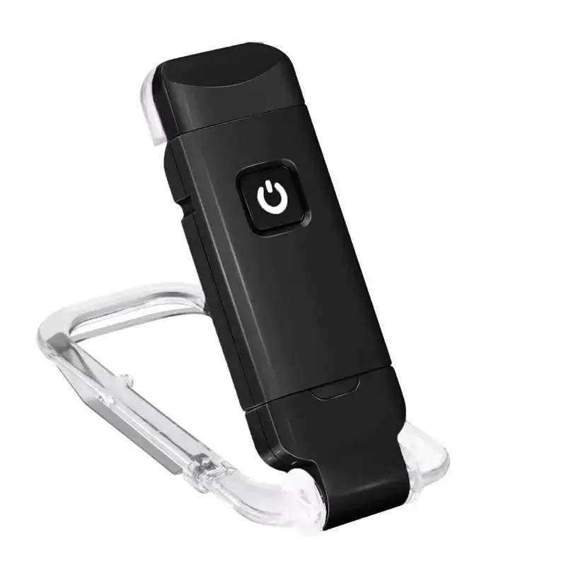 Lampe de lecture LED rechargeable par USB à pince, protection des yeux 8