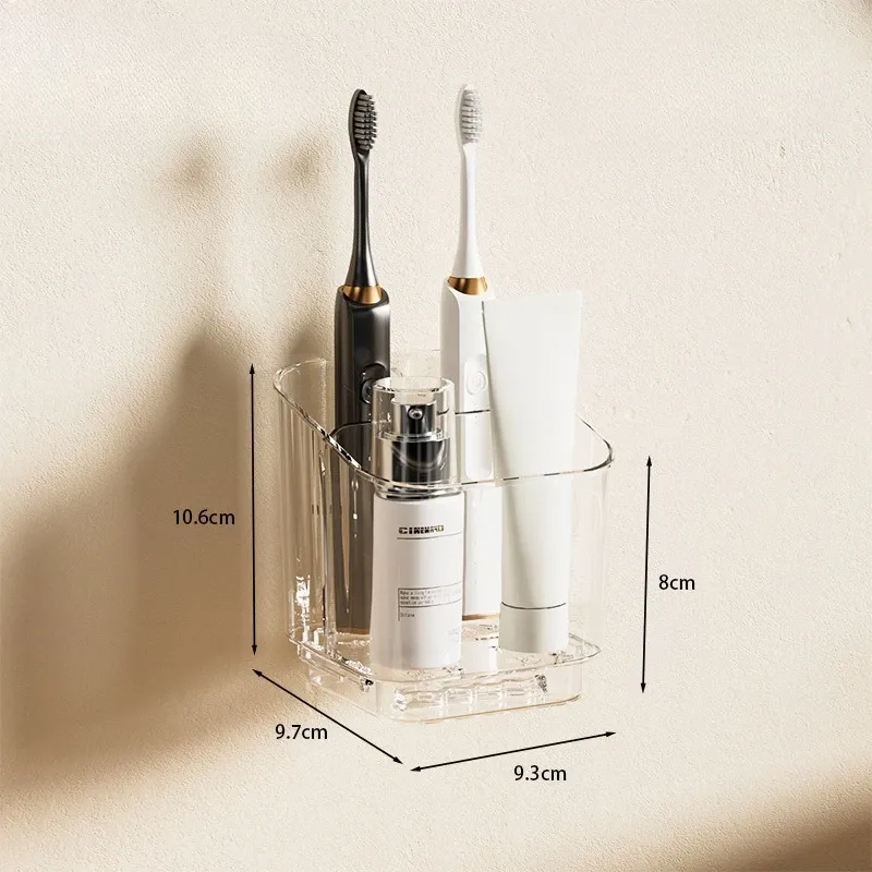 Porte-brosse à dents mural auto-adhésif avec gobelet 9