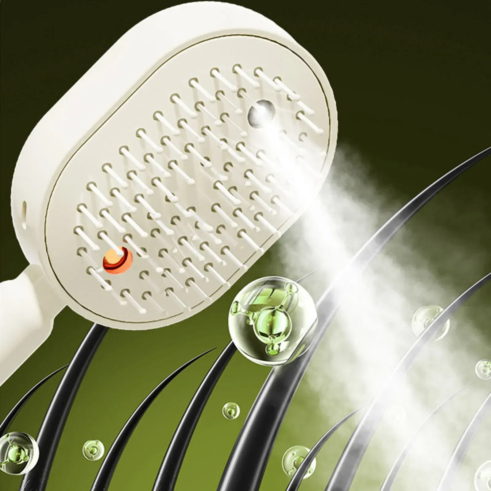 Brosse à vapeur électrique, détail des poils de brossage