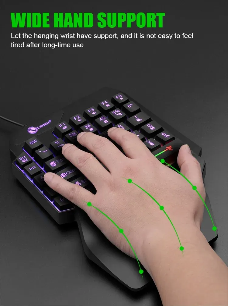 Détail du clavier mini ultra-fin avec rétroéclairage