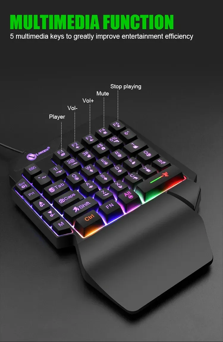Clavier mini compatible ordinateur et smartphone