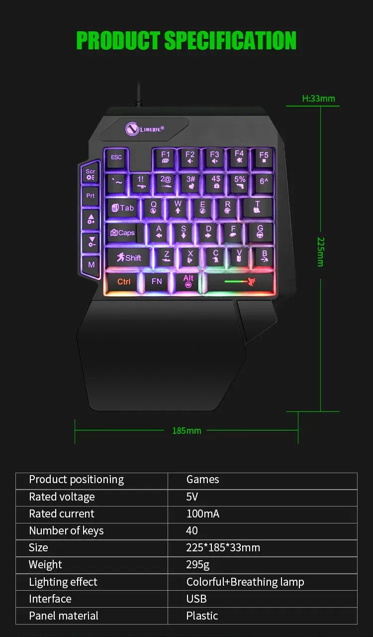 Gros plan sur les touches du mini clavier