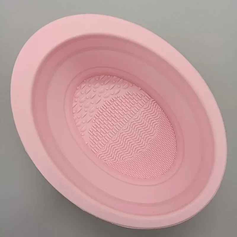Tapis et bol de nettoyage en silicone pour pinceaux de maquillage, pliable 9