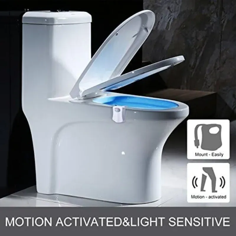 Veilleuse pour siège de toilette, finition soignée