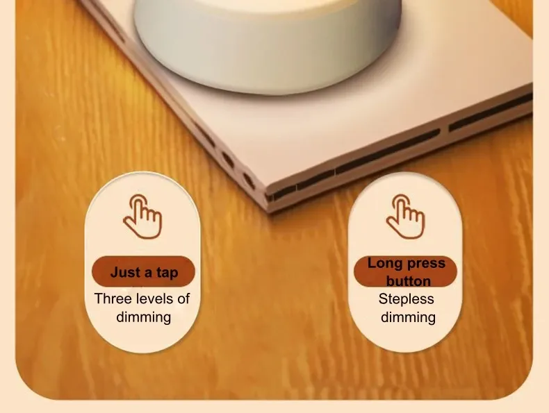 Lampe de chevet LED, finition
