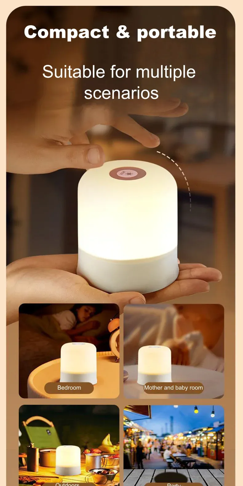 Lampe de chevet LED, lifestyle