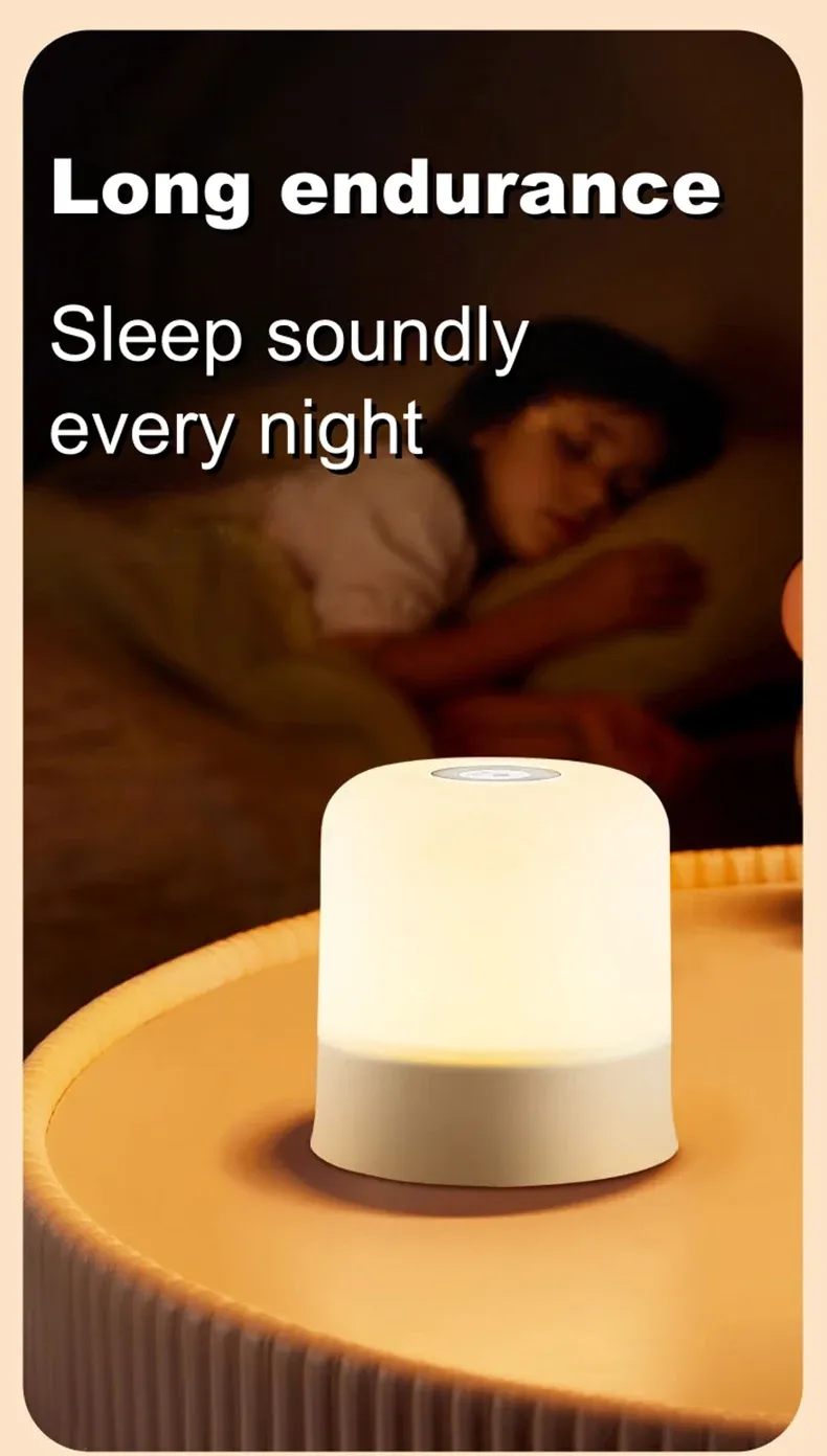 Lampe de chevet LED, mise en scène