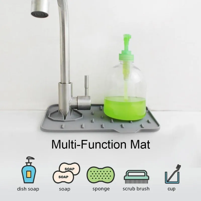Tapis de robinet en silicone, vue de détail