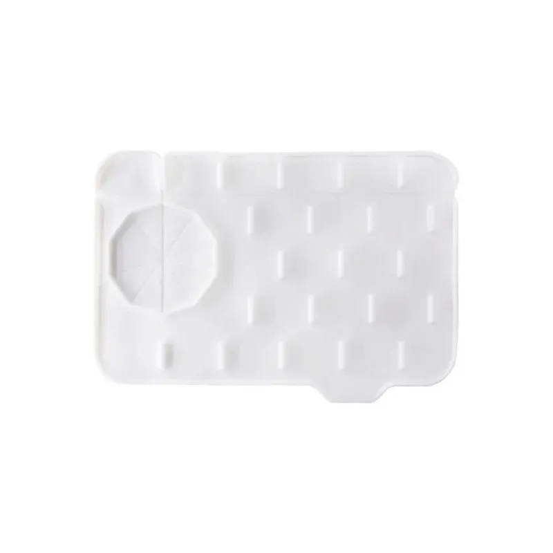Tapis de robinet en silicone avec poignée, plateau collecteur d'égouttement, utilisation double face, tampon de vidange d'eau, protection contre les éclaboussures d'évier, accessoires de cuisine 9