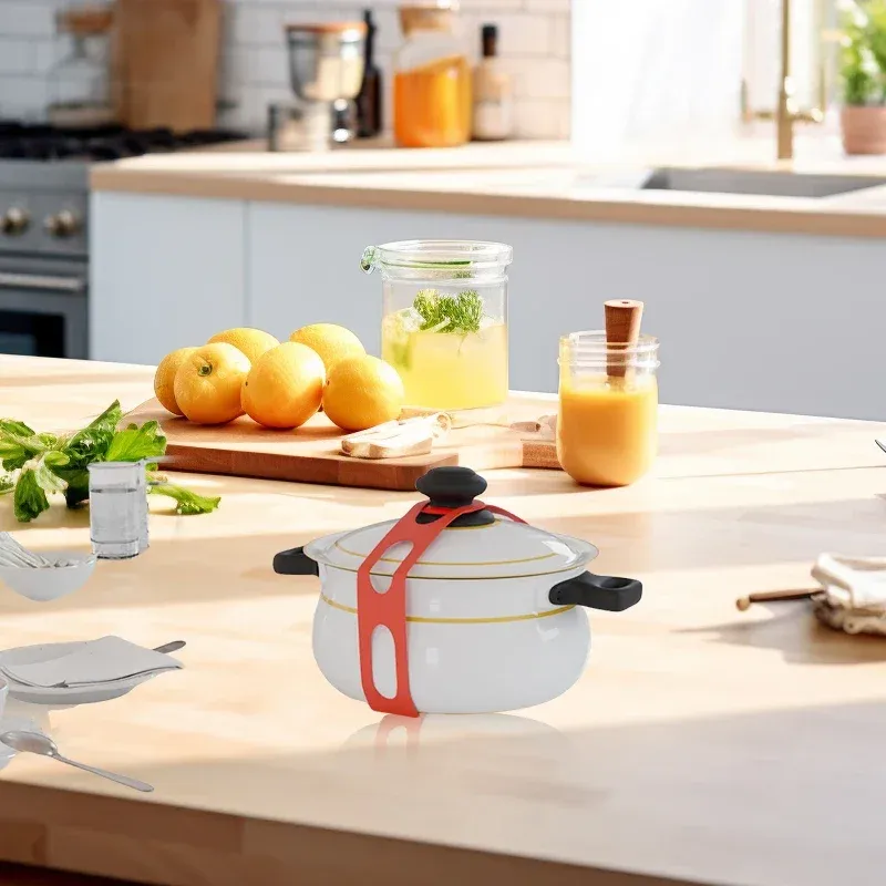 Sangle de couvercle en silicone, mise en valeur du produit