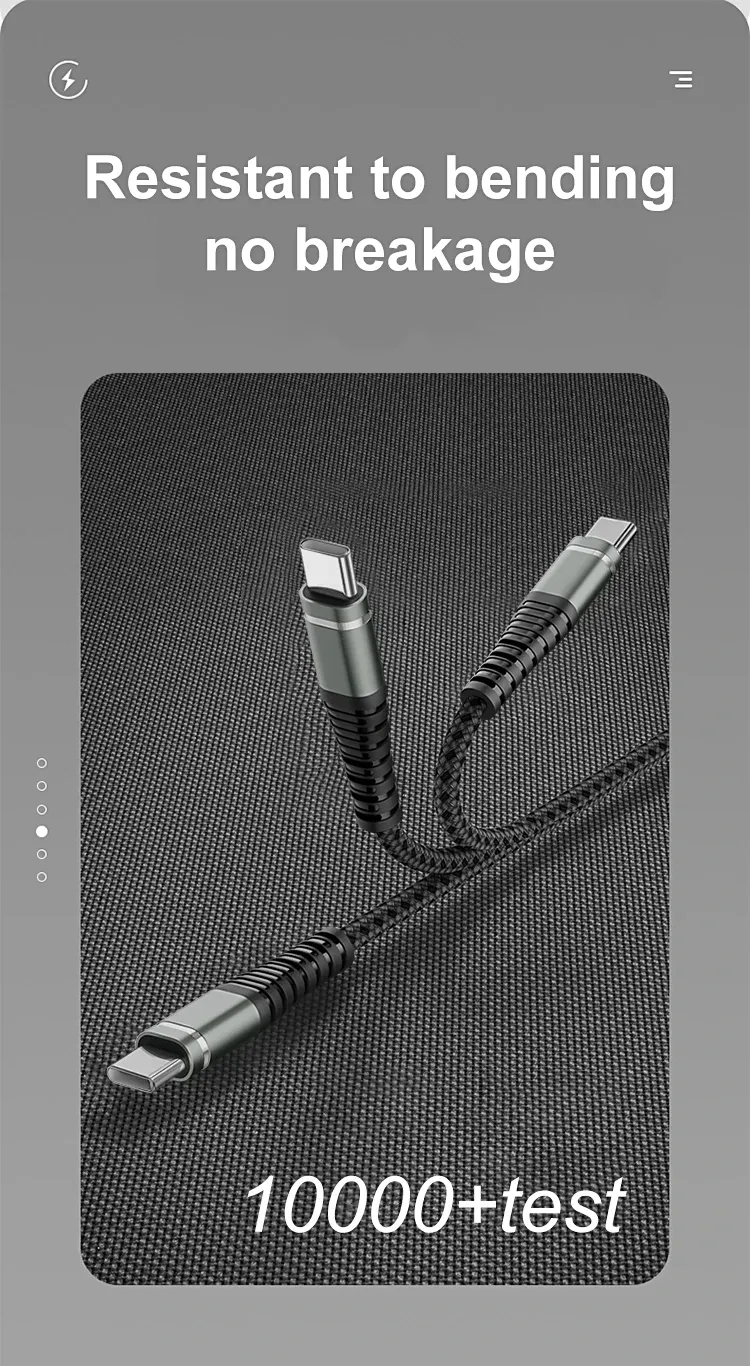 Connecteur USB-C du câble tressé