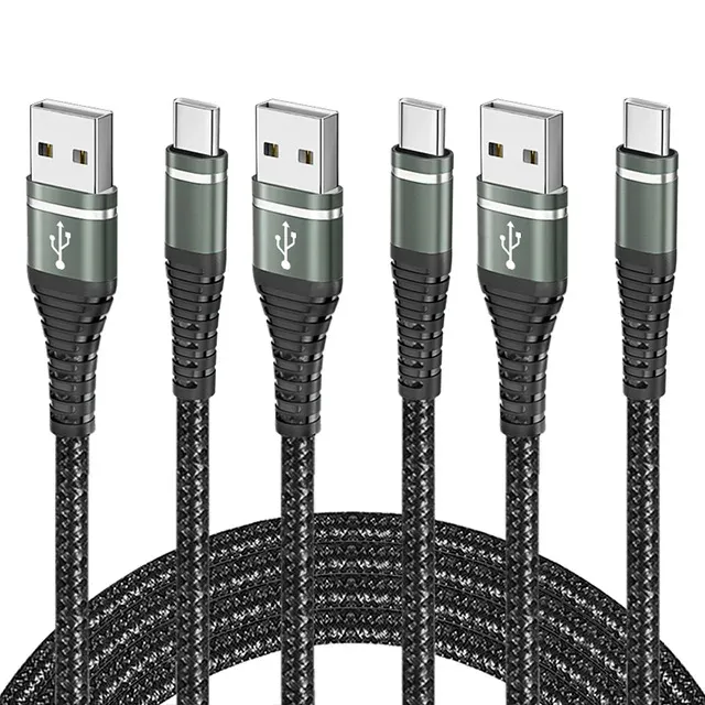 Câble USB-C de charge rapide 3 A pour iPhone 18, 17, 16, iPad Pro, Samsung S26 et Xiaomi, compatible CarPlay, câble tressé en nylon 9