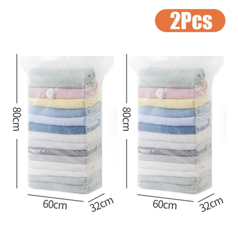 Sacs de rangement sous vide sans pompe (lot de 1 à 4) – Organisateurs compressibles pour vêtements et couettes, gain de place pour placard et voyage 12